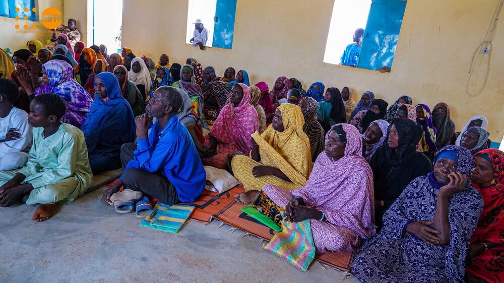 Un groupe des femmes réfugiées au camp de Moura