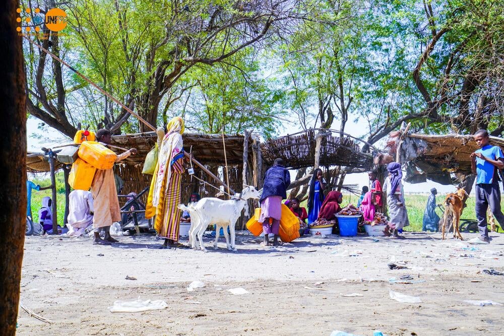 Le marché où Mariam Mahamat et Mariam Mbodou exercent leurs activités