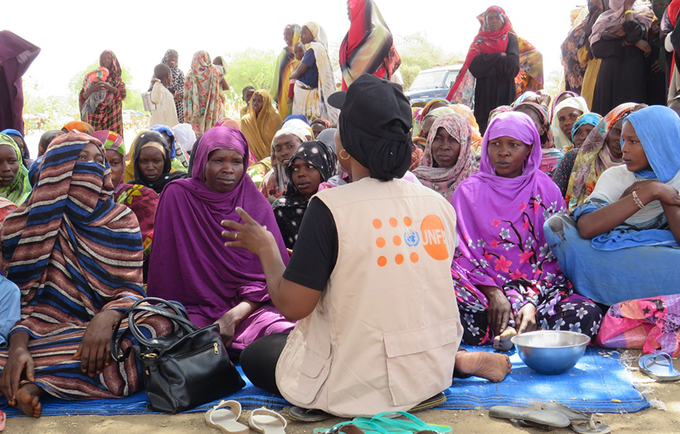 L’UNFPA au chevet des réfugiés et retournés du Soudan ayant fui la guerre