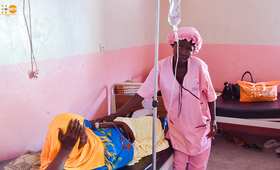 Félicitations à Denemba Iye Beatrice, sage femme UNFPA exerçant  à l'hôpital provincial de Bol 