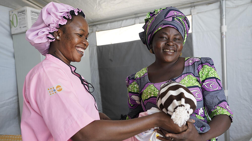 « Je voudrais exprimer ma reconnaissance à la sage-femme humanitaire de UNFPA...»