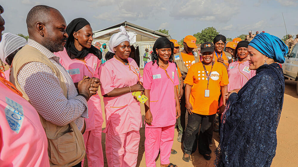 Visite de la SG à la frontière Tchad-Soudan