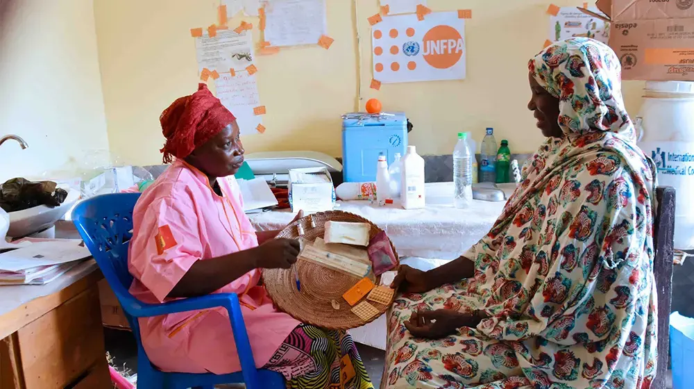 Byaké Victorine, sage-femme humanitaire de UNFPA, désignée championne dans son domaine au district de Bol