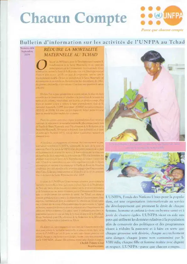 Bulletin d'information de UNFPA TCHAD